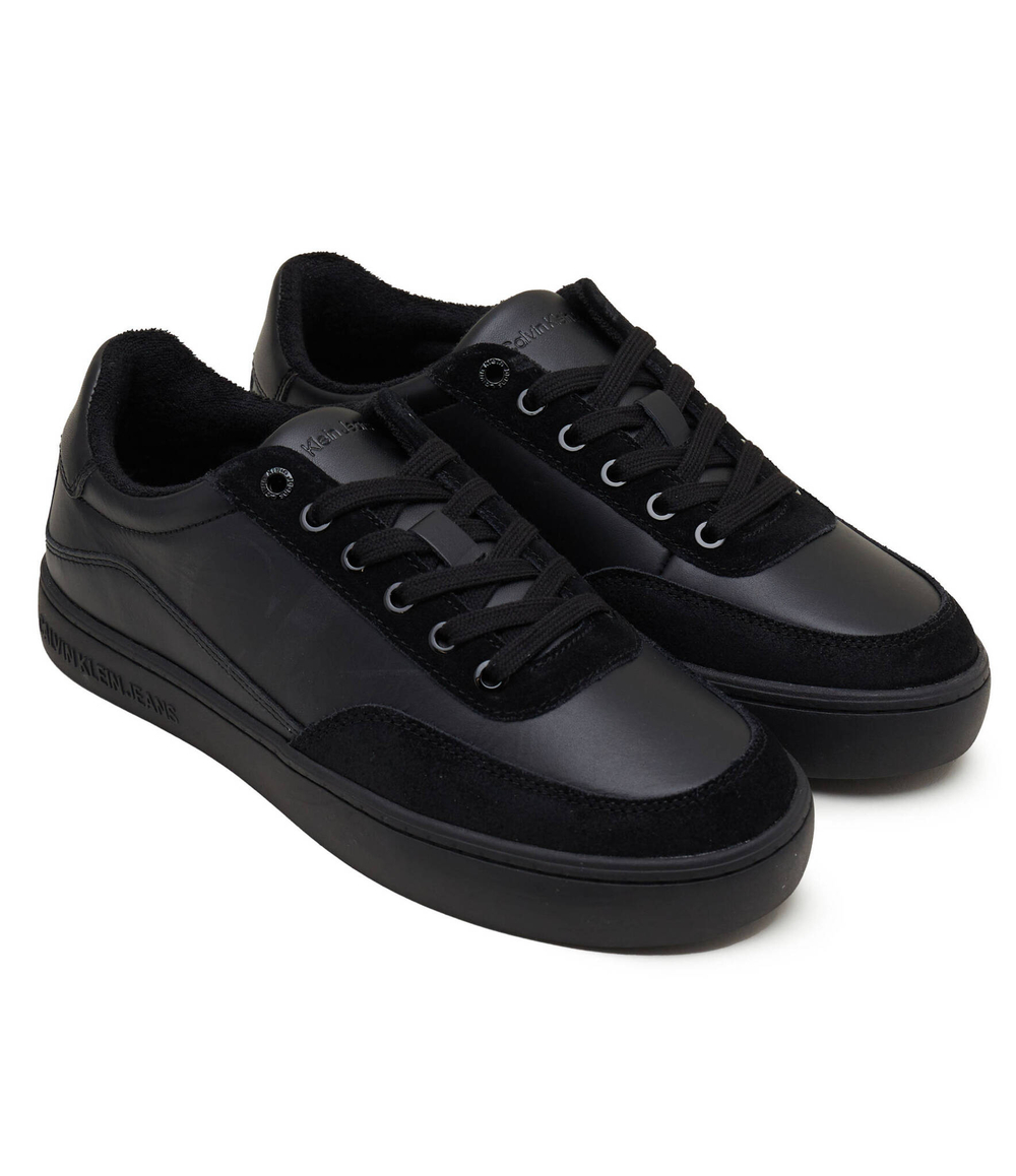 Кожаные кроссовки classic cupsole laceup mix lth CALVIN KLEIN JEANS - черный(YM0YM00713)