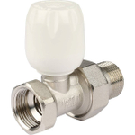 Вентиль ручной регулировки прямой STOUT - 3/4" (ВР/НР-американка, PN10, Tmax 120°C, с неподъемным шпинделем)