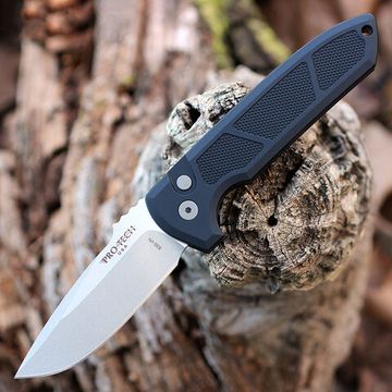 Автоматический нож Pro-Tech PTLG305 Rockeye - черн. текстур. рук-ть, клинок стоунвош CPM-S35VN