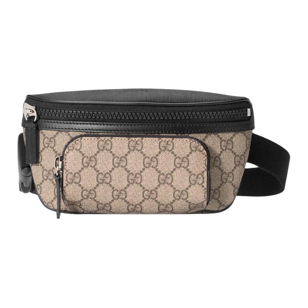 GUCCI Canvas One Shoulder Crossbody Sling Bag, Fanny Pack Unisex Ebony/Black