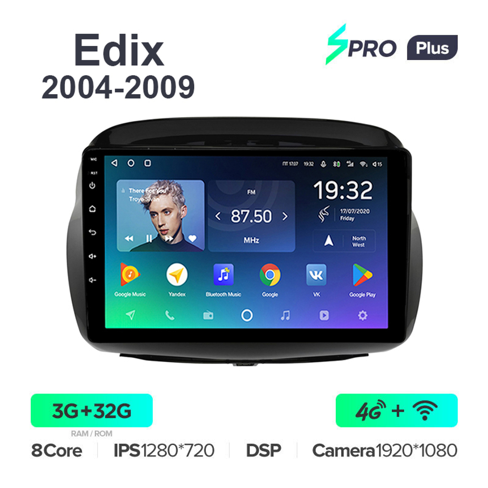 Teyes SPRO Plus 10,2"для Honda Edix 2004-2009