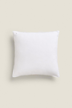 ZARA HOME ЧЕХОЛ ДЛЯ ДЕКОРАТИВНОЙ ПОДУШКИ С КОНТРАСТНОЙ СТРОЧКОЙ, БЕЛЫЙ