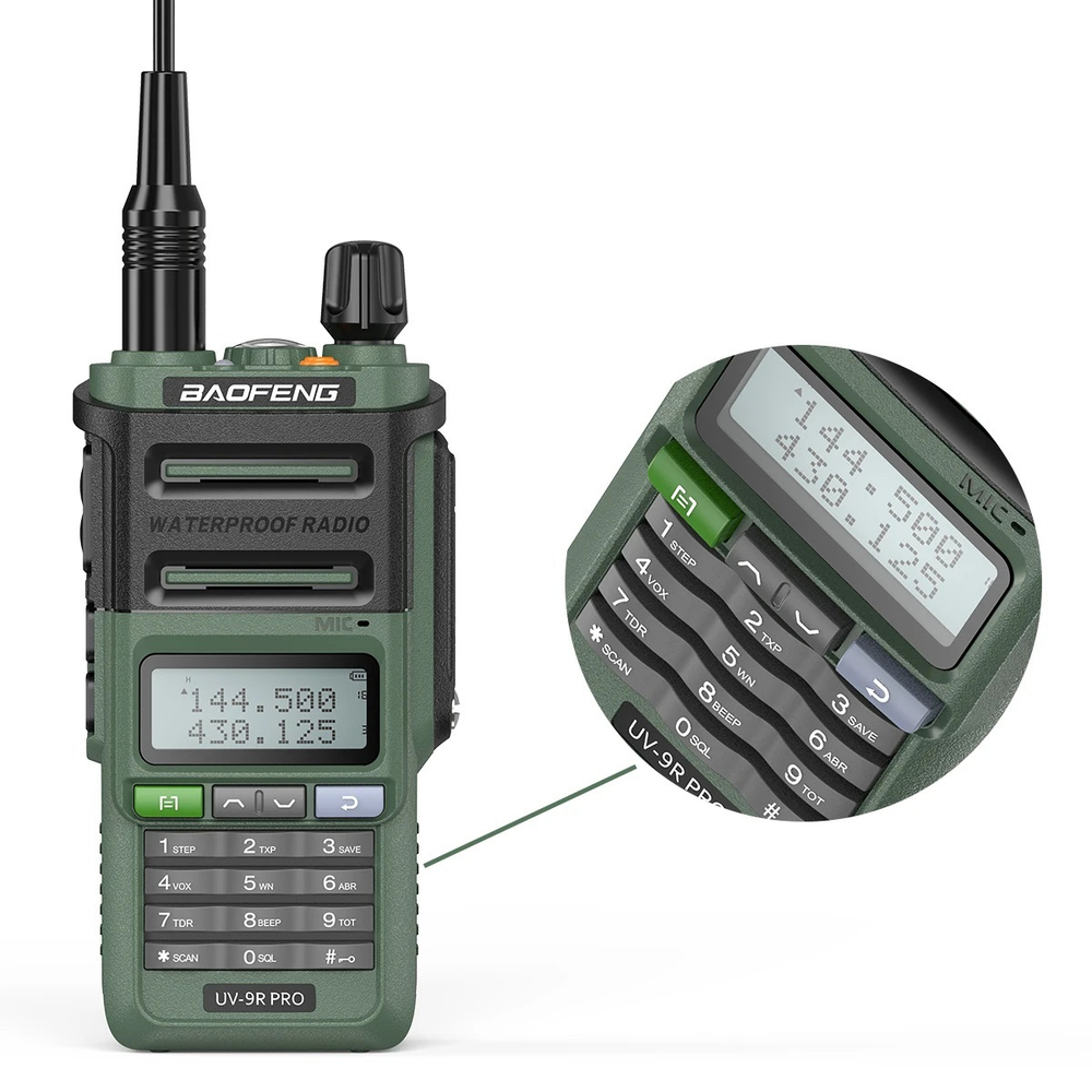 Рация Baofeng UV-9R Pro 8W. Олива