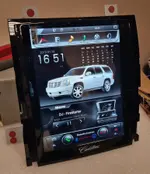 Магнитола для Cadillac Escalade 3 2006-2014 - Kuberg NH-1001 вертикальный экран 10.4" в стиле "Тесла" на Android 9