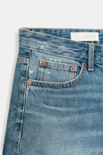 ДЖИНСОВЫЕ ШОРТЫ TRF СО СРЕДНЕЙ ПОСАДКОЙ — ZARA
