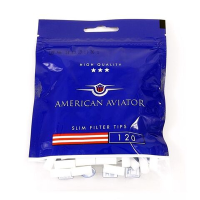 Фильтры для сигарет "American Aviator" 6mm Slim 120шт