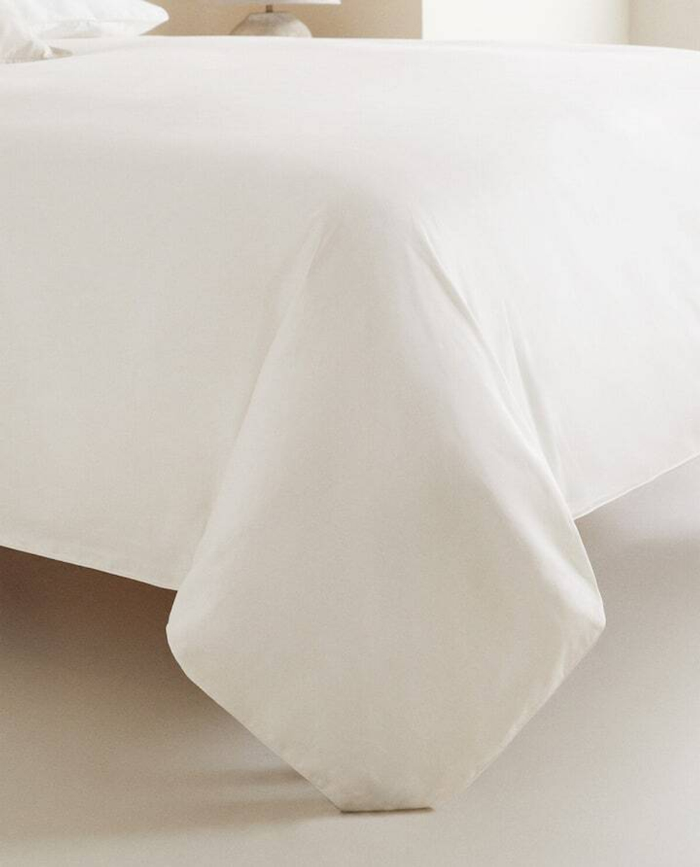 ZARA HOME САТИНОВАЯ ПРОСТЫНЯ (КОЛИЧЕСТВО НИТЕЙ 500), БЕЖЕВЫЙ