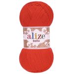 Пряжа Alize (Ализе) Bella 100 / уп.5 мот. по 100 г, 360м, 056 красный A