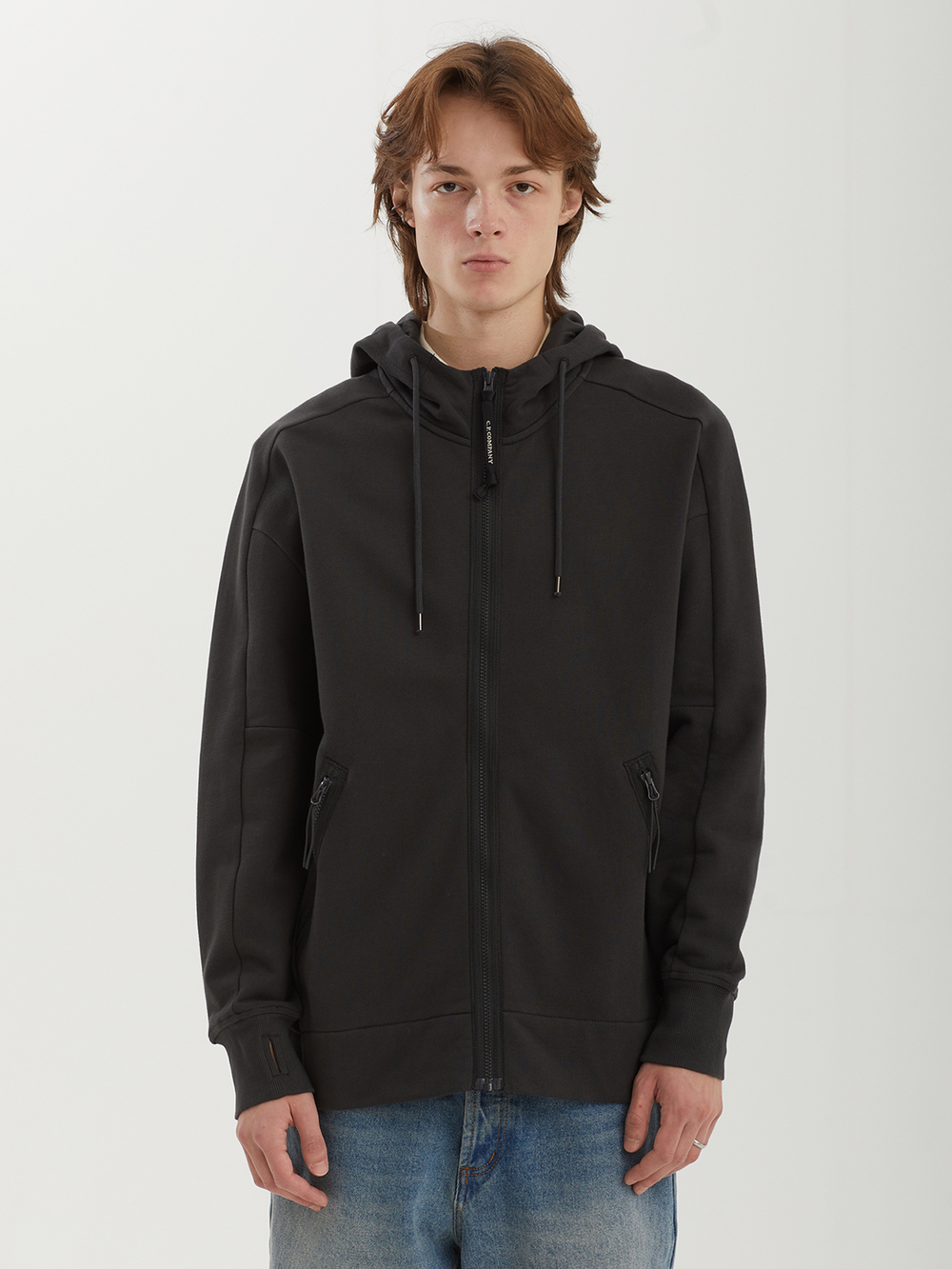 Мужская Толстовка Diagonal Raised Fleece Goggle Zip