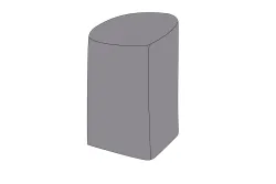 Защитный чехол на два стула 68×68×83 см, цвет серый