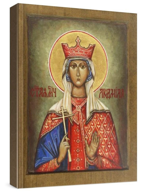 Людмила Чешская (рукописная икона)