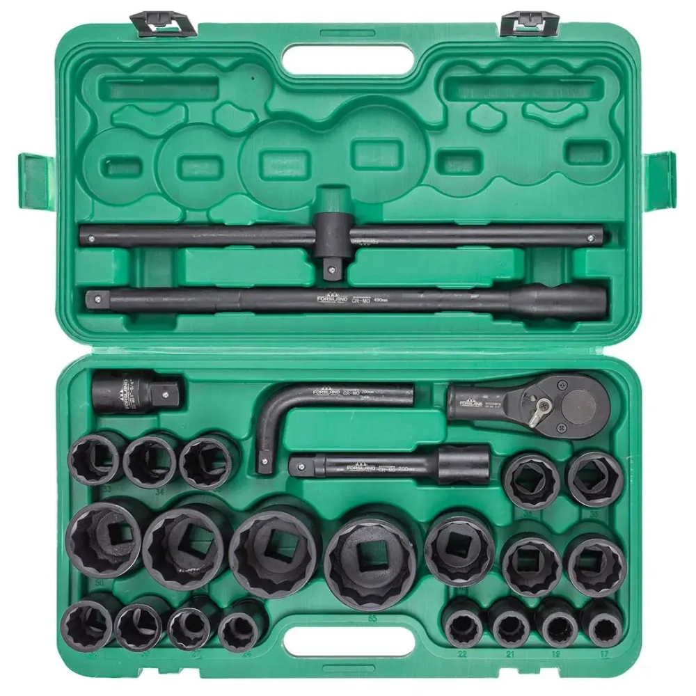 Набор инструментов ударных 26пр. 3/4''(12гр.) Forsland Forsland-68262-9MPB