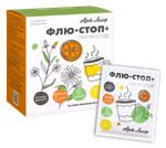 Артхелс Флю-стоп+, 10 пакетов. Напиток с растительными экстрактами. Укрепляет иммунитет, облегчает симптомы простуды, выводит токсины
