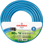 GRINDA Classic, 1/2″, 30 м, 25 атм, трёхслойный, армированный, сетчатое армирование полиамидной нитью, поливочный шланг (8-429001-1/2-30)
