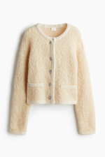 Кардиган из букле с шерстью - H&M