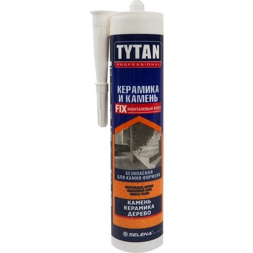 Клей монтажный для керамики и камня Tytan Professional белый 310 мл