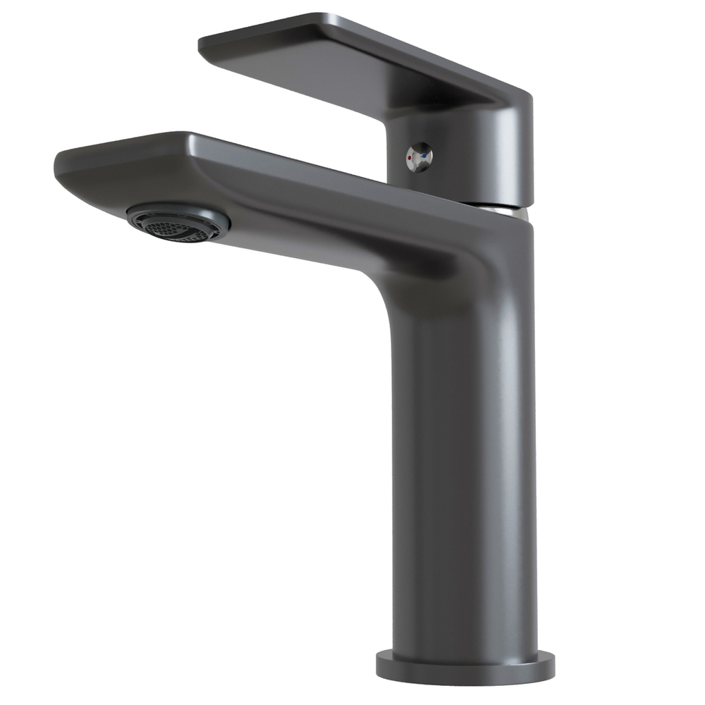 Смеситель для раковины 35k MIXLINE МЛ33-04Г(ML33-04GR) "Сити" ГРАФИТ