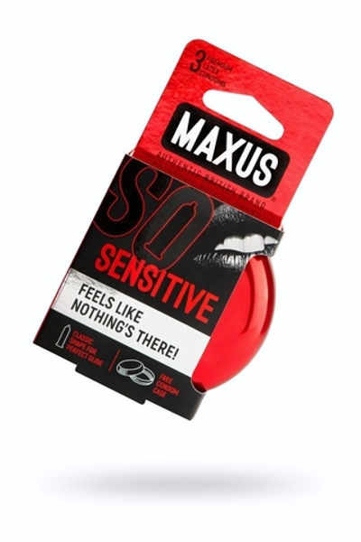 Презервативы Maxus Sensitive ультратонкие в железном кейсе 3 шт