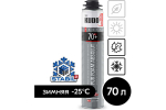 Пена монтажная Kudo Absolut Proff 70+ Arktika Nord -25°C, под пистолет (1000мл)