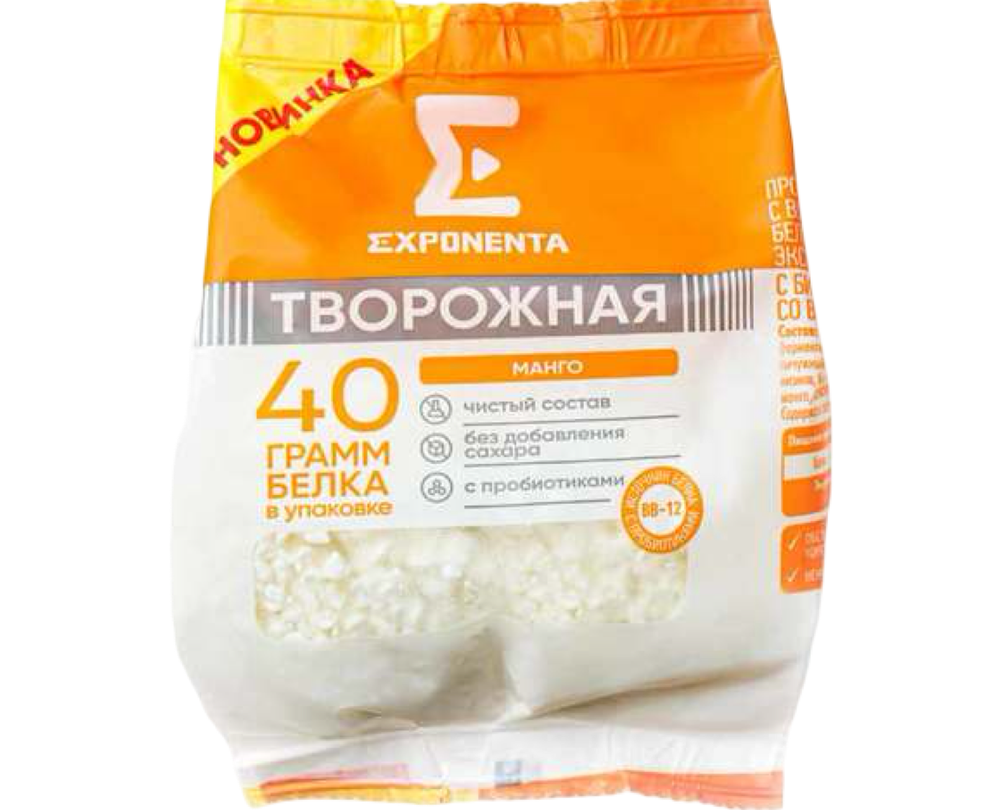 Творог Exponenta Манго 250г