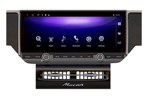 Магнитола для Porsche Macan 2010-2015 PCM 4.0 - Parafar монитор 12.3", Android 14, Быстрая, CarPlay, SIM-слот