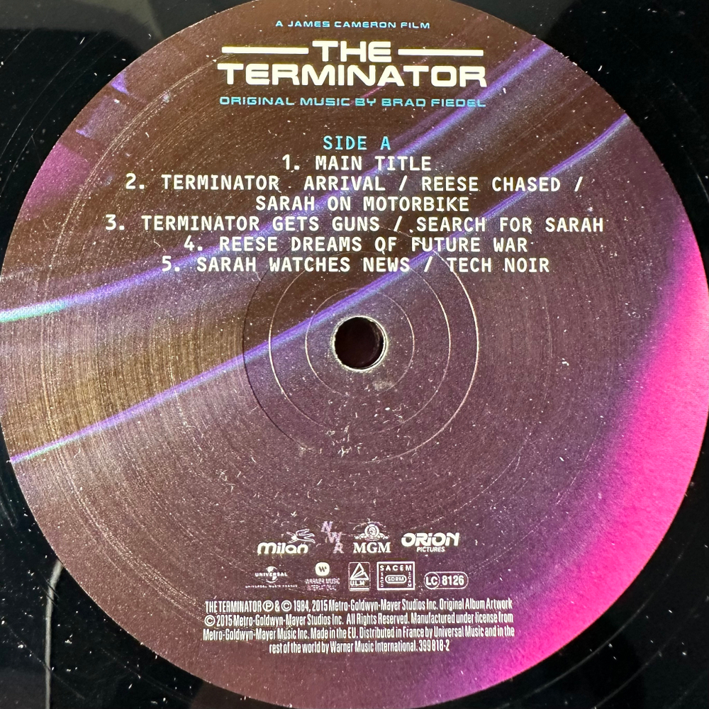 The Terminator - Original Motion Picture Soundtrack 2LP (Европа 2015г.)
