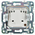 SKANDY Розетка без заземления без защитных шторок 10А SK-R02W арктический белый IEK