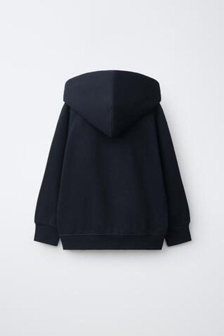 ZARA ХУДИ С МОЛНИЕЙ, МОРСКОЙ СИНИЙ