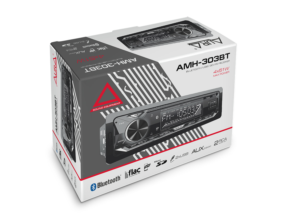 Автомагнитола Aura AMH-303BT