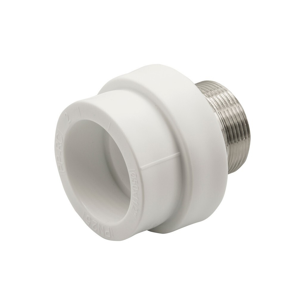 Муфта комб. нар 50х1 1/2'' под ключ EVER® БЕЛЫЙ (Россия)