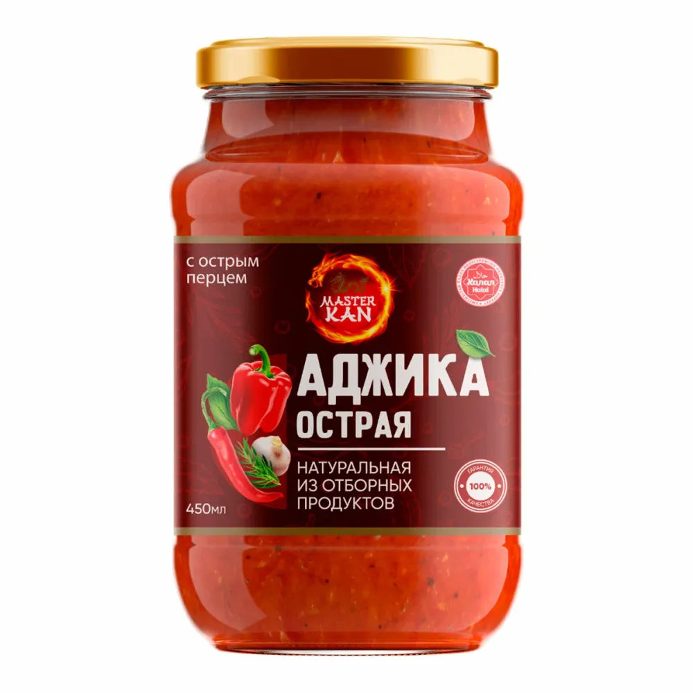 Аджика острая "Мастер Кан" 450гр