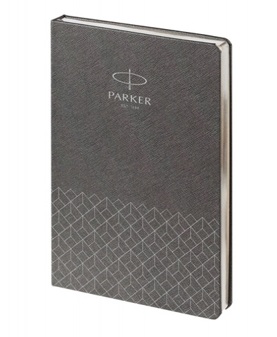Ежедневник недатированный, серый c нанесением Logo Parker