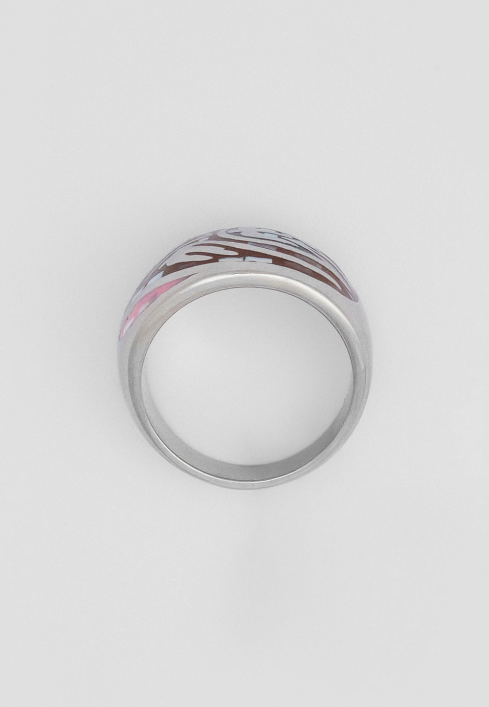 Кольцо Qarlygash & Qyzgaldaq PINK STEEL