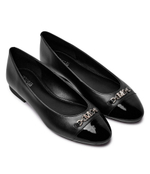 Кожаные балетки REBECCA Michael Kors - черный(40F4RBFP1L)