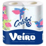Полотенца бумажные VEIRO Colibri 3 сл., 2 рул Домашние✦