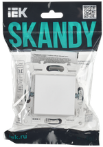 SKANDY Выключатель 1-клавишный 10А SK-V01W арктический белый IEK