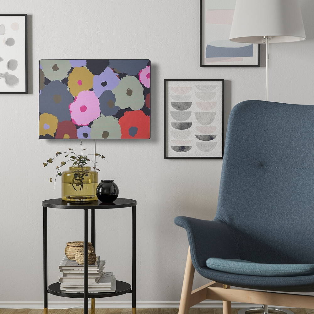 IKEA SYMFONISK  (ИКЕА СЙМФОНИСК)  -  Панно в рамке, цветные цветы