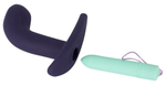 Темно-фиолетовый вибростимулятор простаты с пультом ДУ Remote Controlled Prostate Plug (Цвет: фиолетовый)
