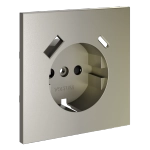 Накладка для розетки с заземлением и защитными шторками, с USB A+C, (шелк) Voltum S70 VLS001004