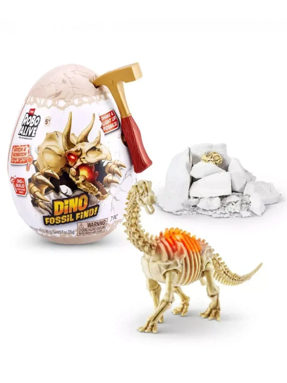 Игрушка сюрприз яйцо Зуру мини Dino Fossil фигурка динозавра