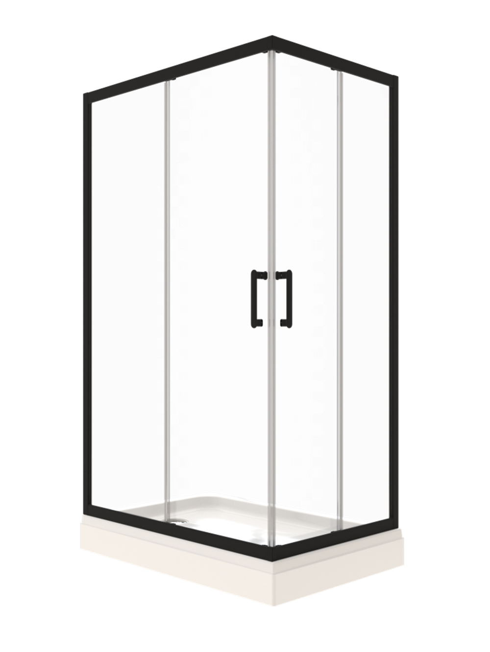 Душевое ограждение Triton Фикс-Блэк 120х90