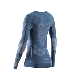 Лонгслив женский X-Bionic Energy Accumulator 4.0 Shirt Lg Sl Minerall Blue/Arctic White