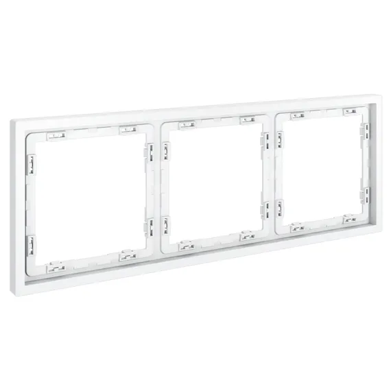 Рамка пластиковая на 3 поста Voltum S70 Белый матовый VLS100302