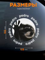 Наклейка на авто Педро