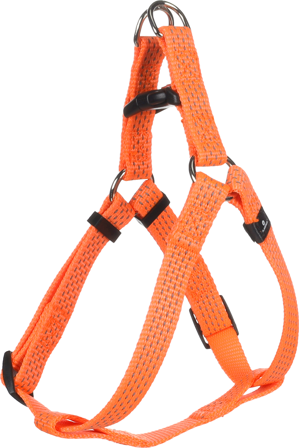 Шлейка STEP& GO LEN, S 25-45 см/ 15 мм, оранжевый, Flamingo