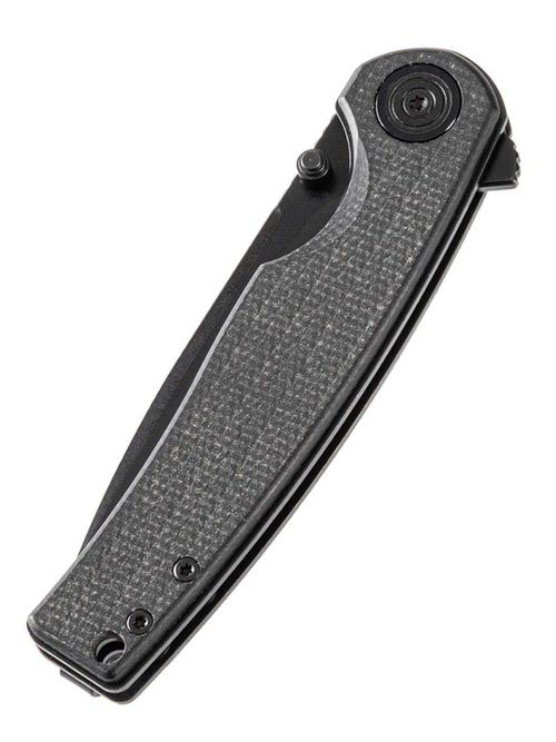 Нож складной GhostBlade Moroi, сталь D2, 58-62 HRC, Spear-point, рукоять микарта чёрная, замок Liner lock, 96 г