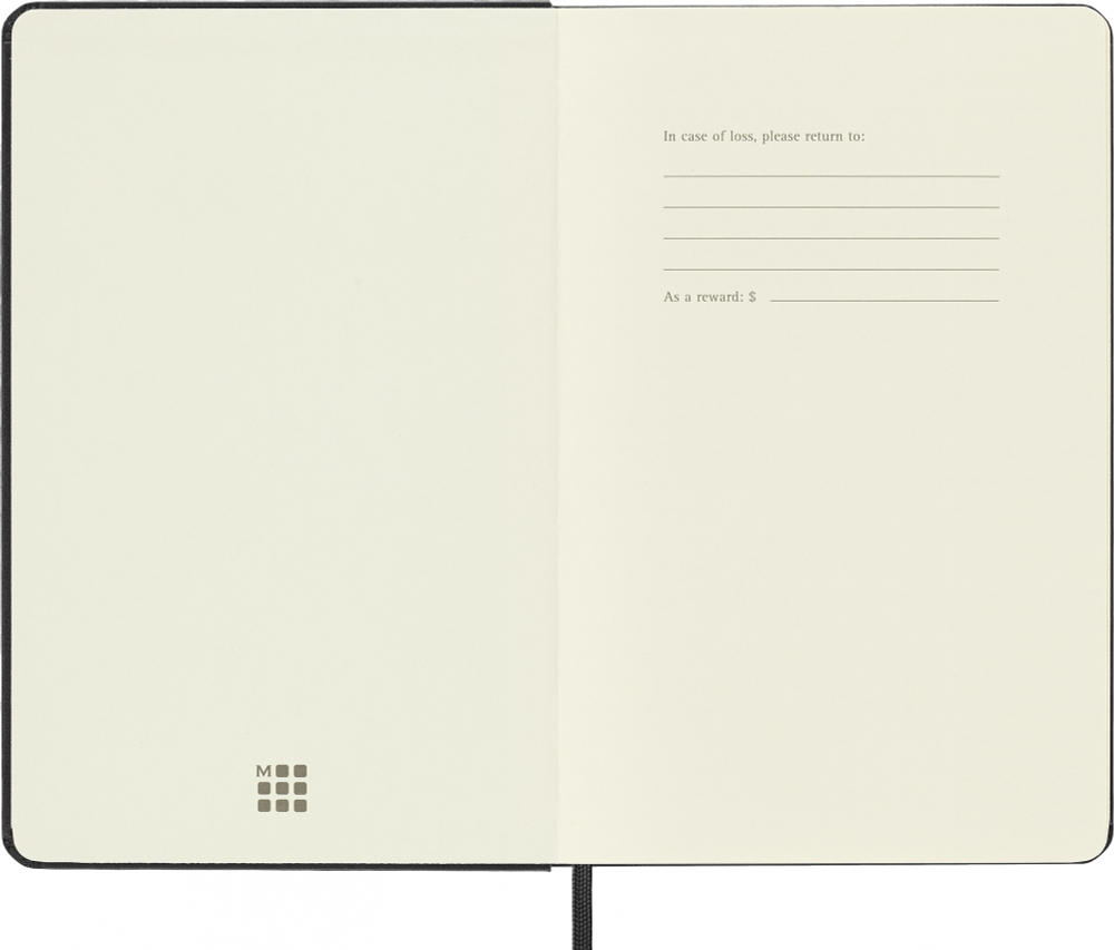 Блокнот Moleskine CLASSIC QP053 Medium 115x180мм 240стр. пунктир твердая обложка черный