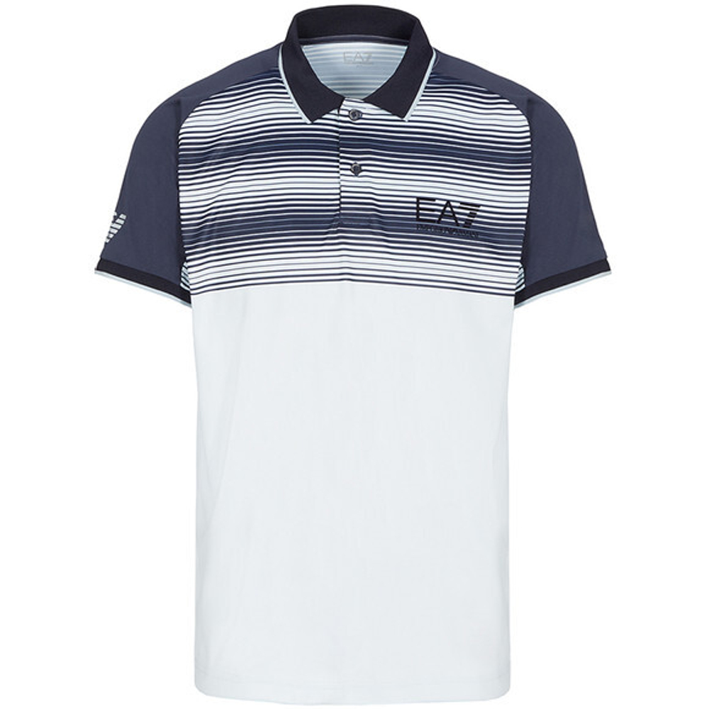 Мужское поло теннисное EA7 Man Jersey Polo Shirt - plein air