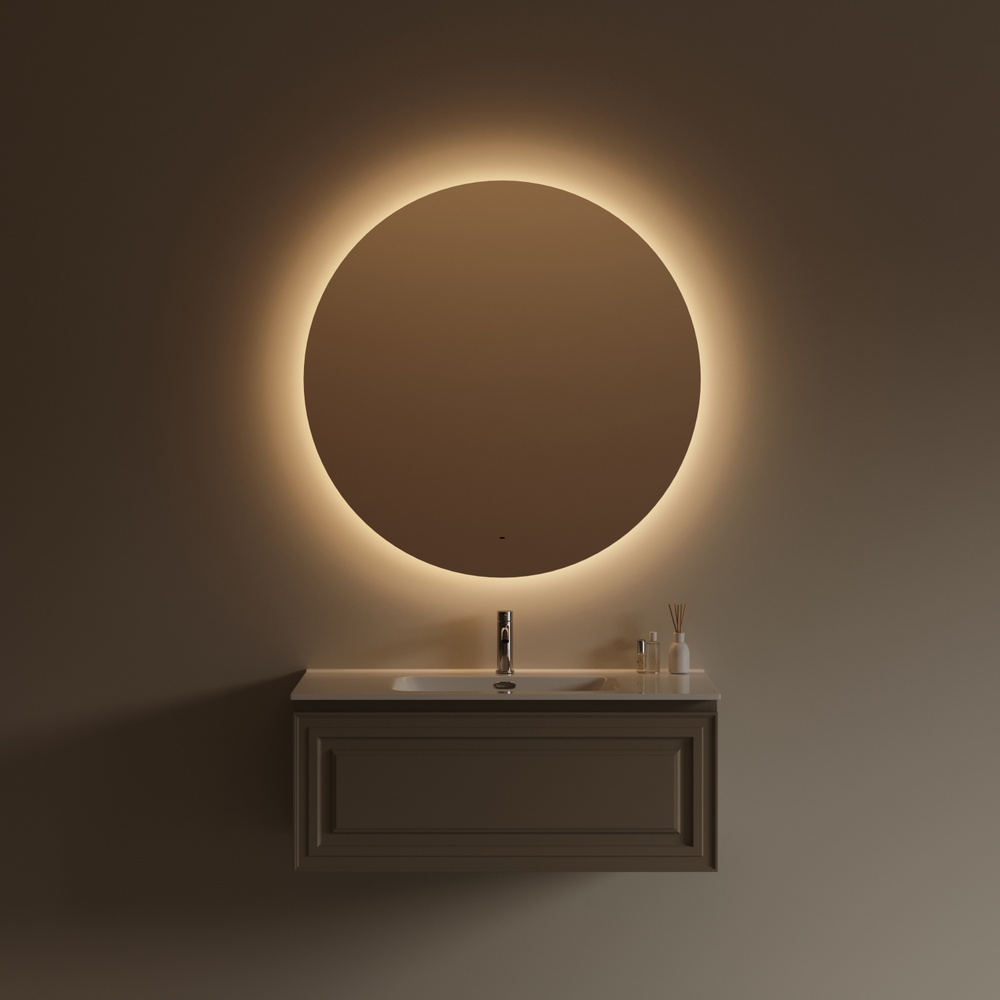 Зеркало для ванной комнаты SANCOS Сфера 2.0 (Сфера (Sfera) 2.0) D1000 led подсветка 2700K/4000K/5000K SF2.1000