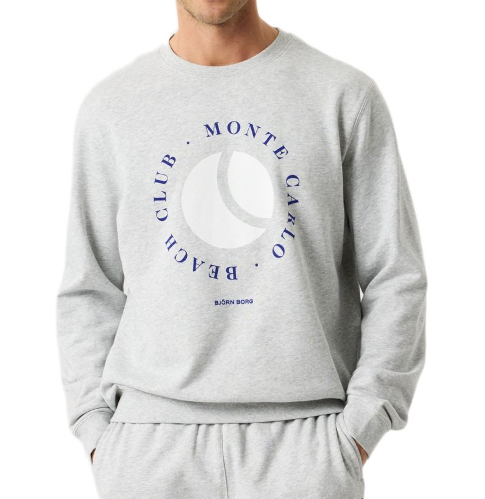 Мужская теннисная толстовка Bj_rn Borg Classic Print - grey